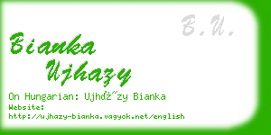 bianka ujhazy business card